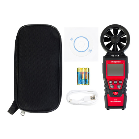 Цифровой анемометр Ermenrich Seek DN30, черный купить по низкой цене | МАКСПРОФИТ