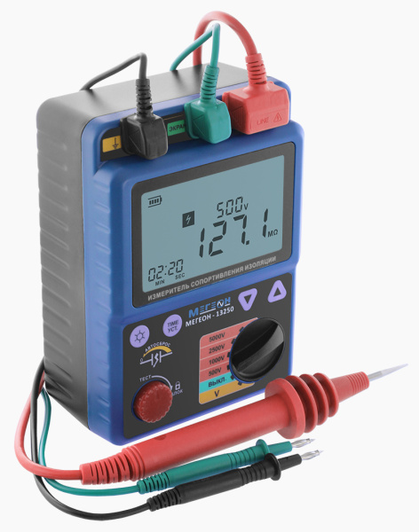 Измеритель сопротивления изоляции (мегаомметр) МЕГЕОН 13250 купить по низкой цене | МАКСПРОФИТ